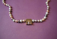 colored pearl necklace