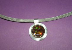 fire agate necklace